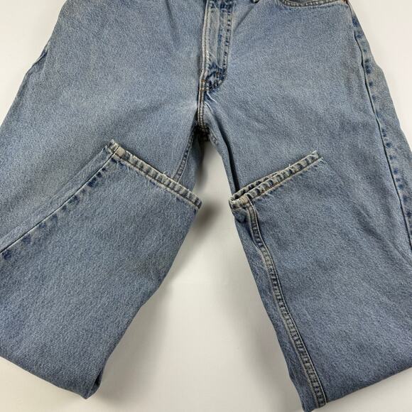 Vintage Levis 560 Light Blue Denim Faded Jeans 90s Orange Tab Fits like 32x28 - Picture 6 of 10